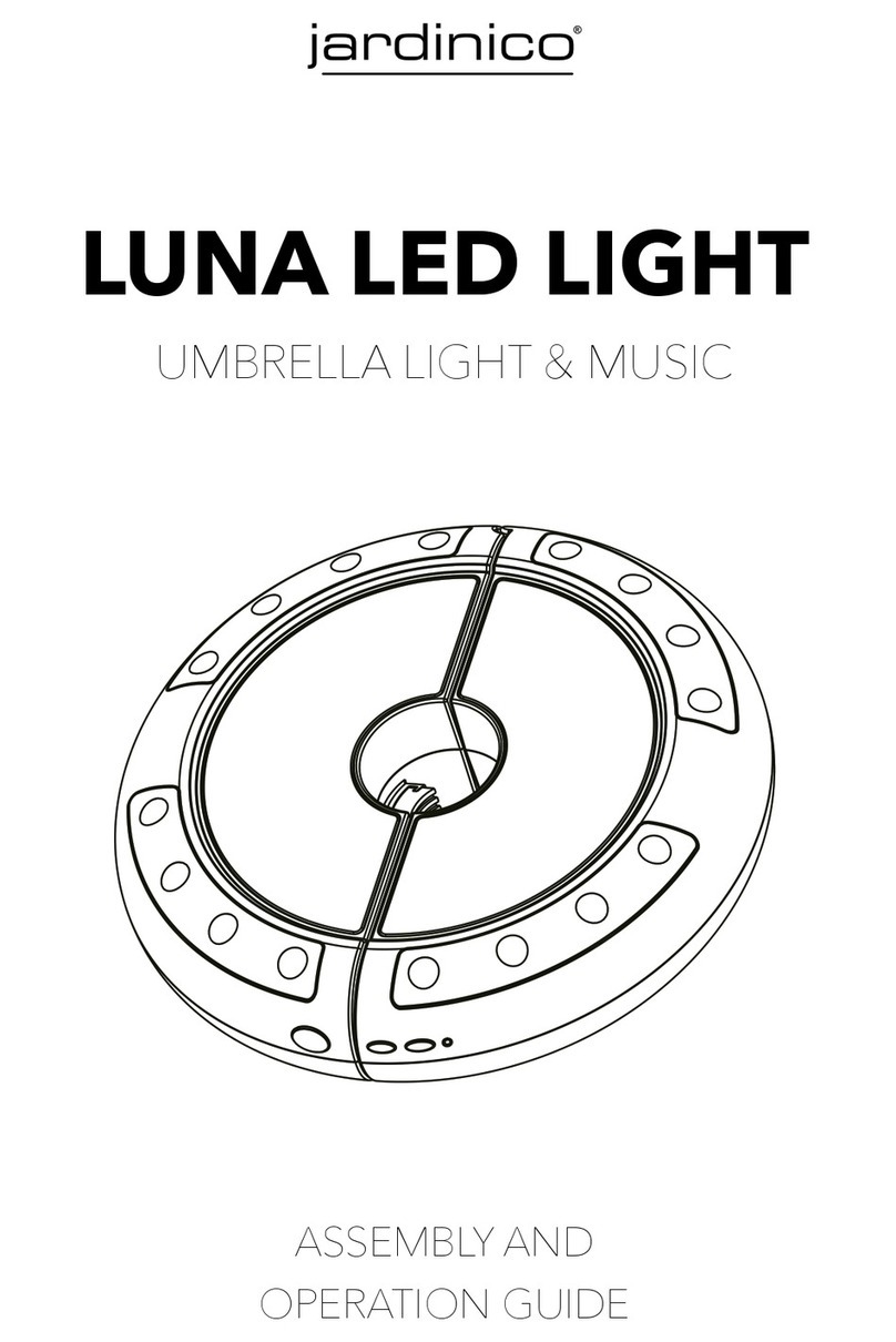 JARDINICO LUNA LED LIGHT Assembly and operation guide