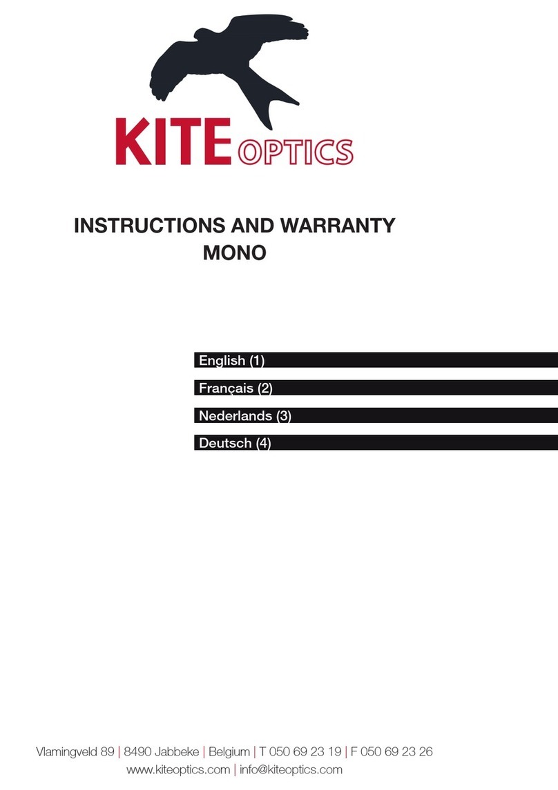 Kite Optics MONO Instructions and warranty Kite Optics MONO Instructions and warranty