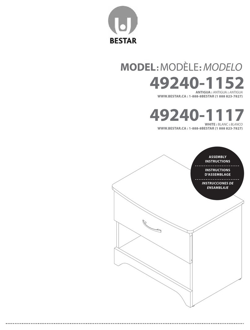 Bestar 49240-1152 Assembly instructions Bestar 49240-1152 Assembly instructions