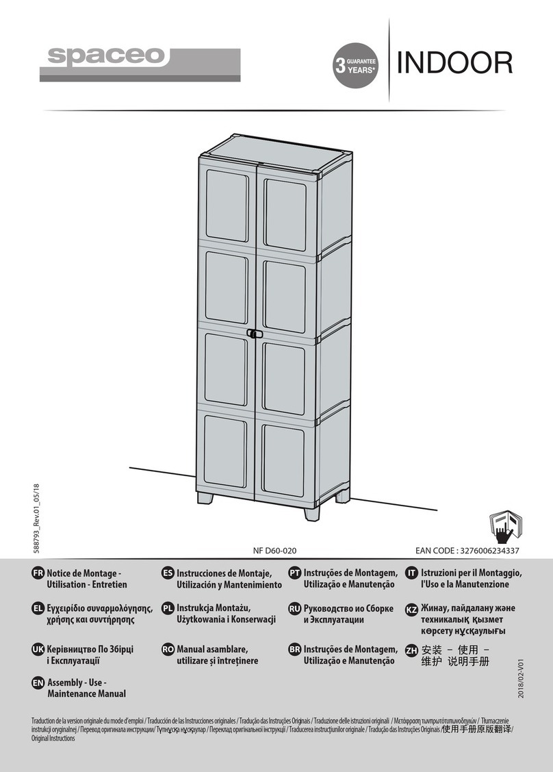 Spaceo NF D60-020 Assembly, Use, Maintenance Manual