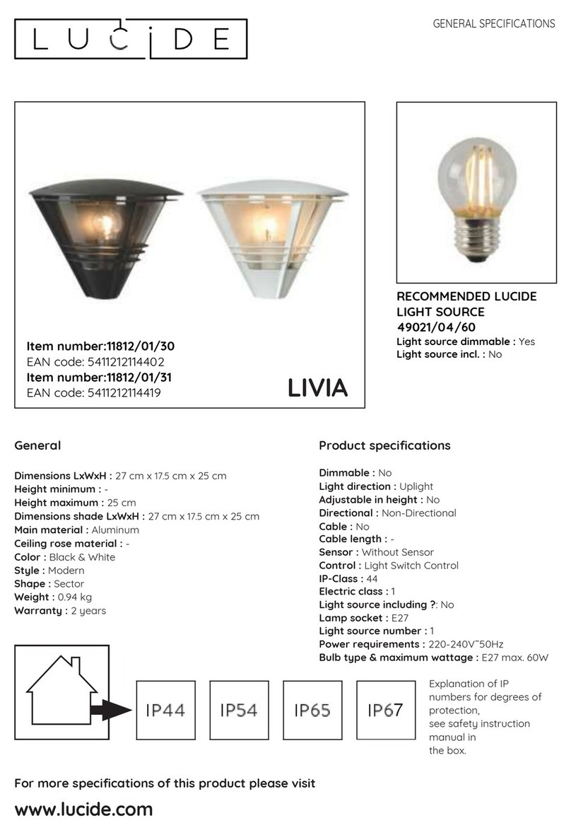 LUCIDE LIVIA 11812/01/30 User manual LUCIDE LIVIA 11812/01/30 User manual