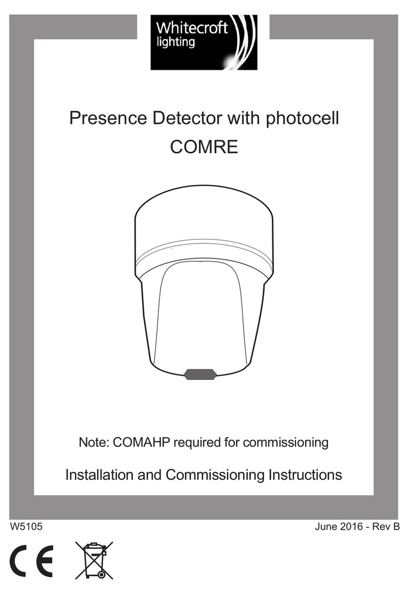 WHITECROFT LIGHTING COMRE Installation and operation manual