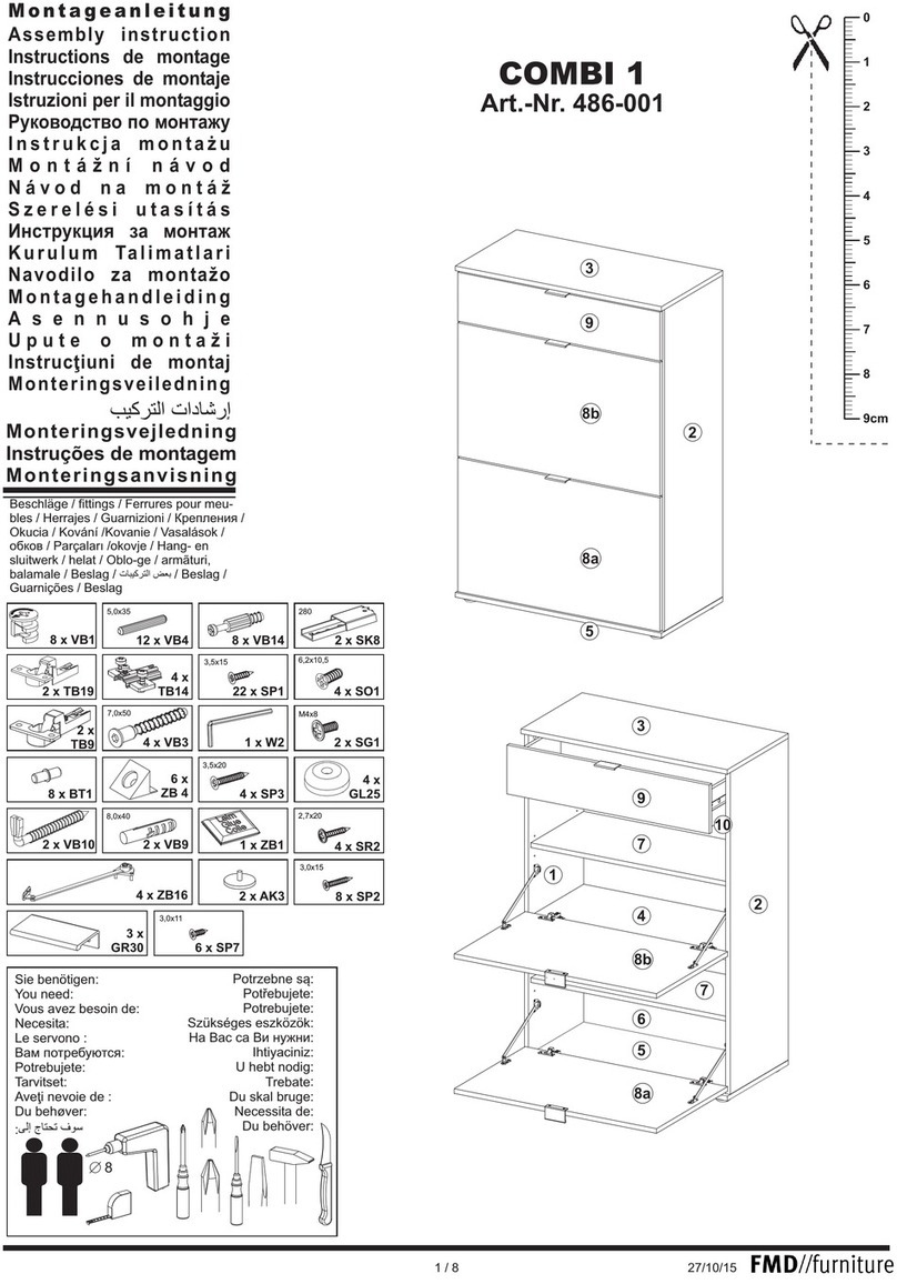 FMD Furniture COMBI 1 Assembly instruction