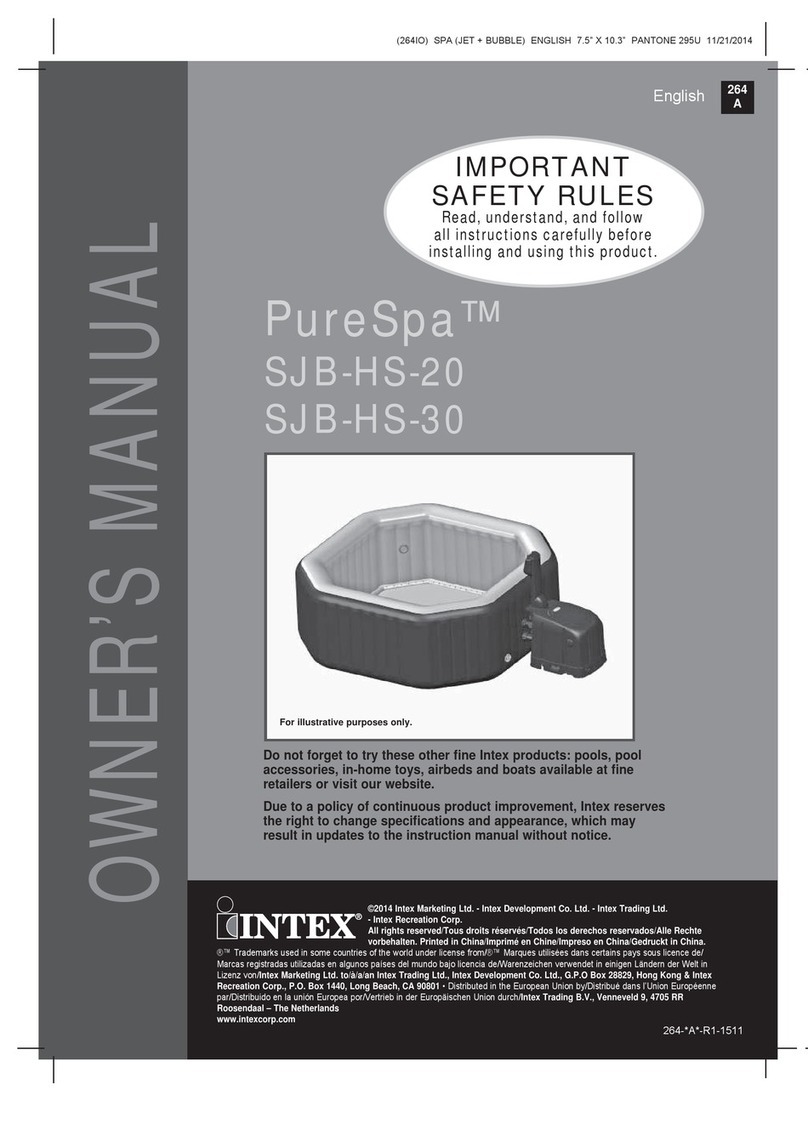 Intex PureSpa SJB-HS-20 User manual