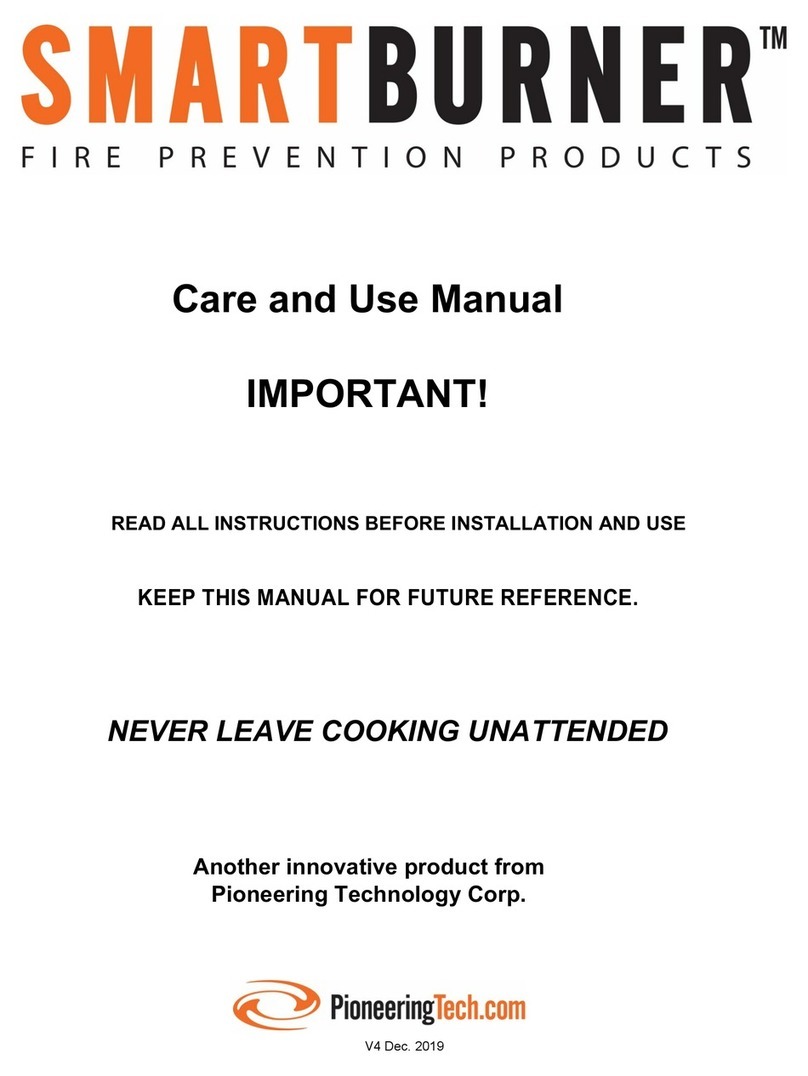 PTC SmartBurner Care and use manual