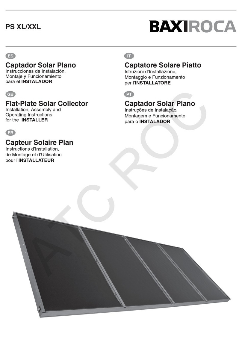 baxiroca PS XL Installation, assembly and operating instructions
