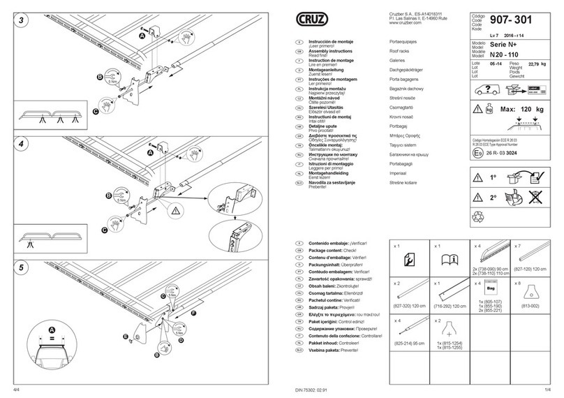 Cruz N Series Assembly instructions