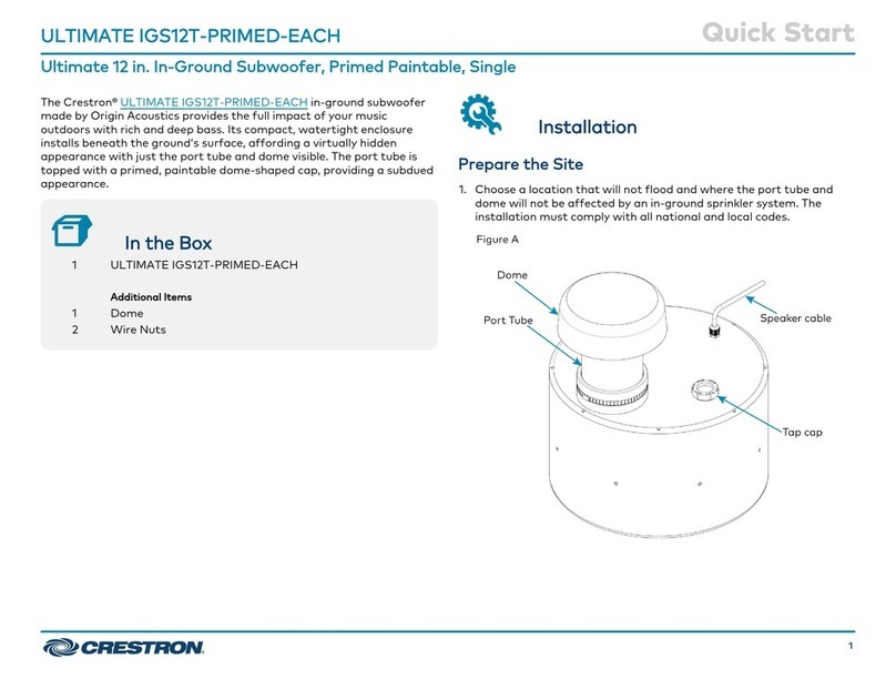 Crestron ULTIMATE IGS12T-PRIMED-EACH User manual Crestron ULTIMATE IGS12T-PRIMED-EACH User manual