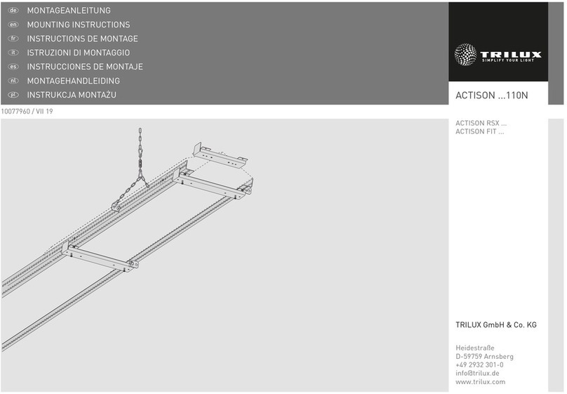 Trilux ACTISON 110N Series Mounting instructions