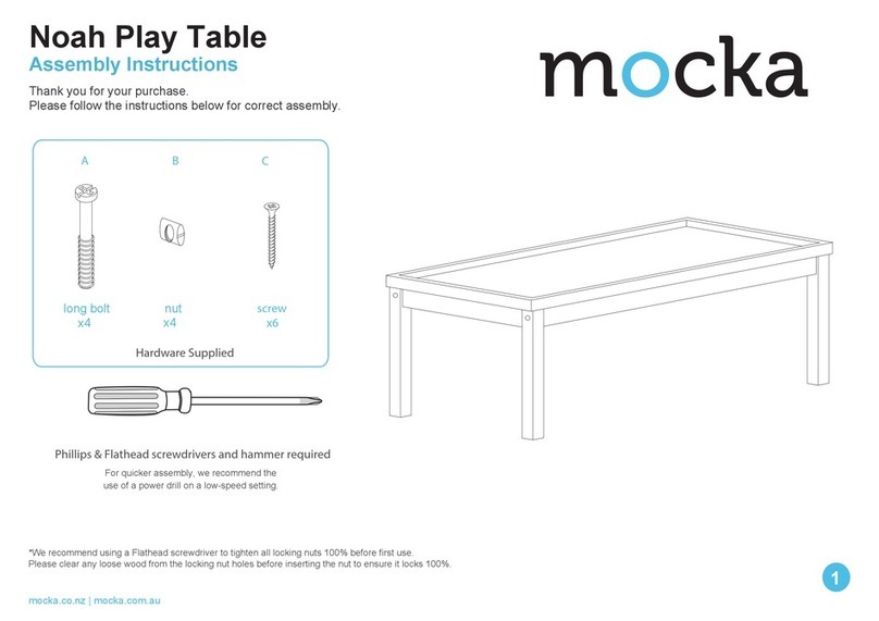 Mocka Noah Play Table Assembly instructions