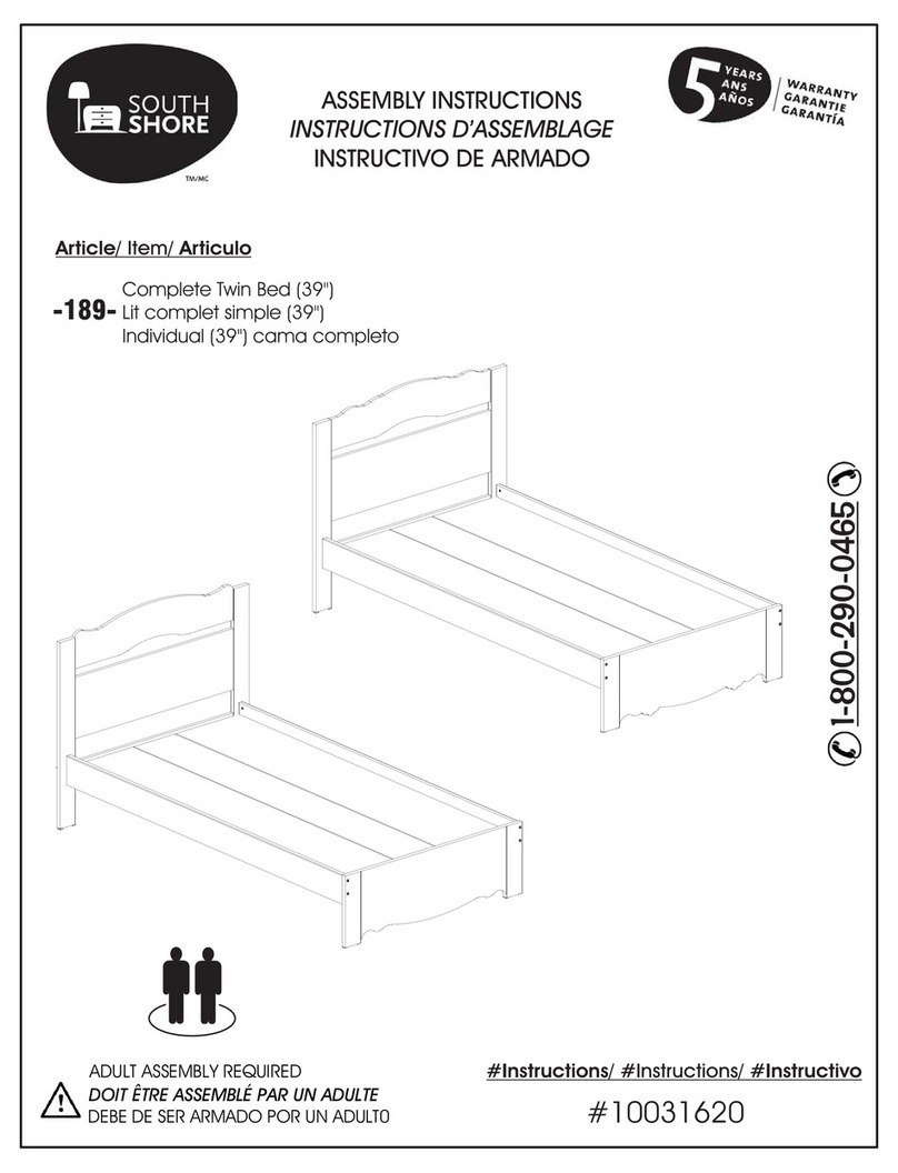 SouthShore 189 Assembly instructions