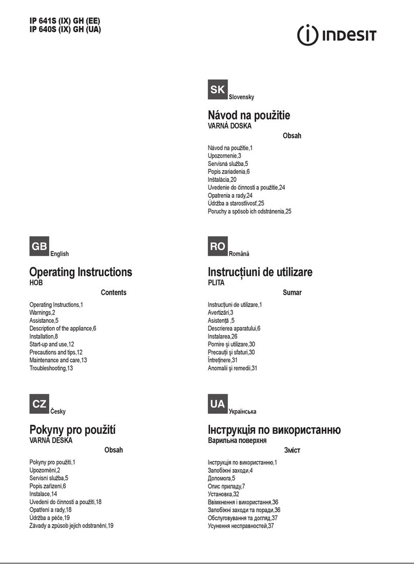 Indesit IP 641S (IX) GH (EE) operating instructions