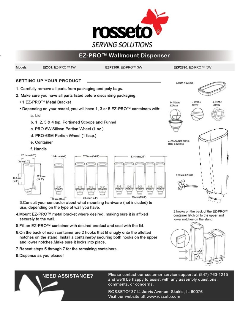rosseto EZ-PRO 1W quick start guide