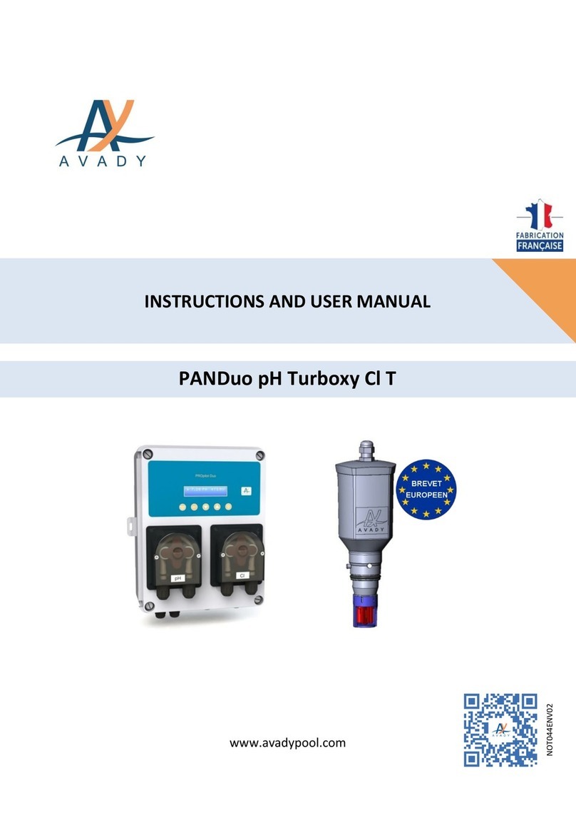 Avady PANDuo pH Turboxy Cl T Instruction and user's manual