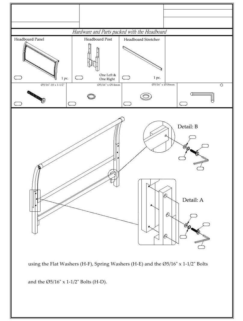 Riverside Furniture 10287 Assembly instructions
