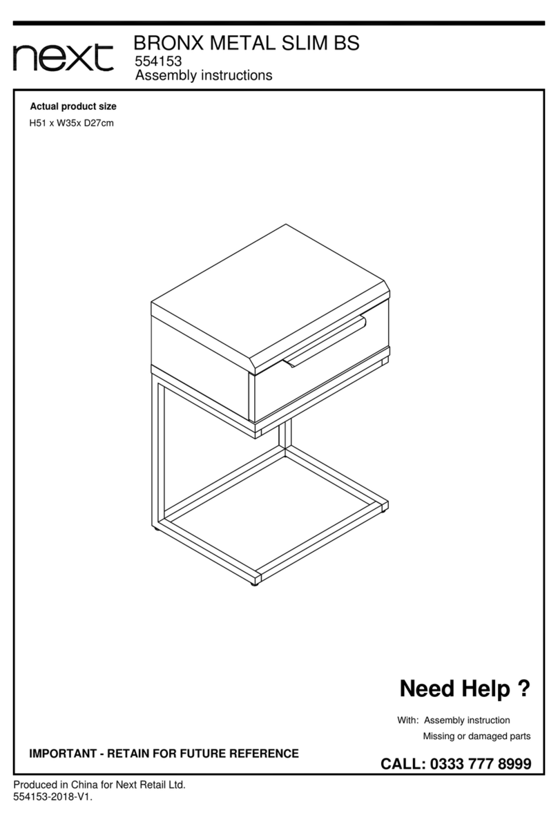 Next BRONX METAL SLIM BS 554153 User manual