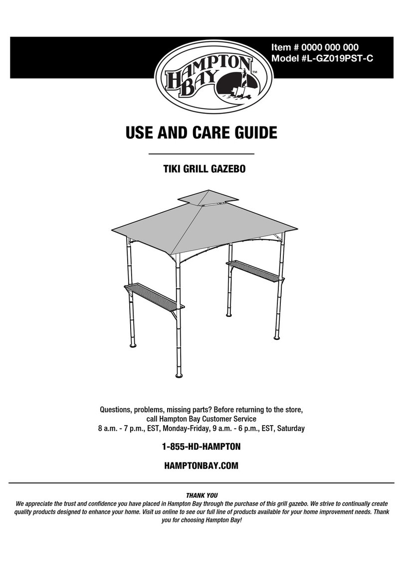 HAMPTON BAY L-GZ019PST-C Use and care guide