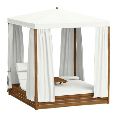 PotteryBarn MADERA DAYBED WITH CANOPY User manual