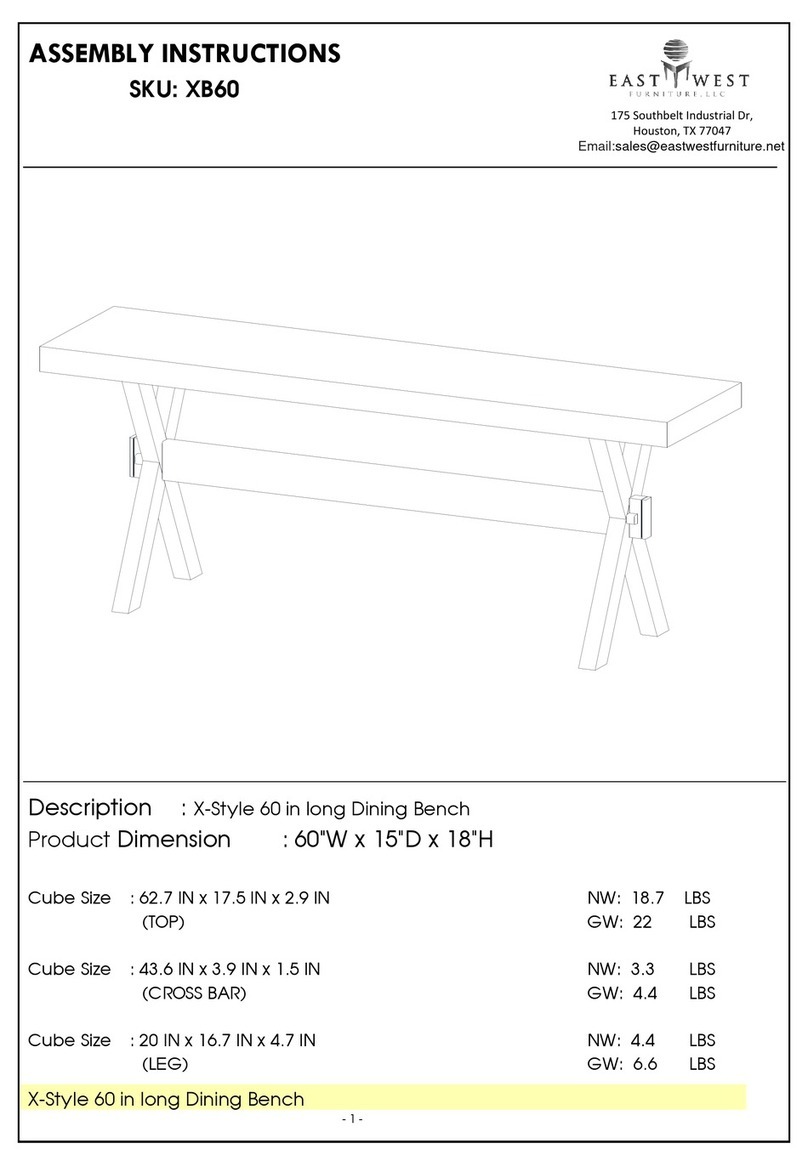 East West Furniture XB60 Assembly instructions East West Furniture XB60 Assembly instructions