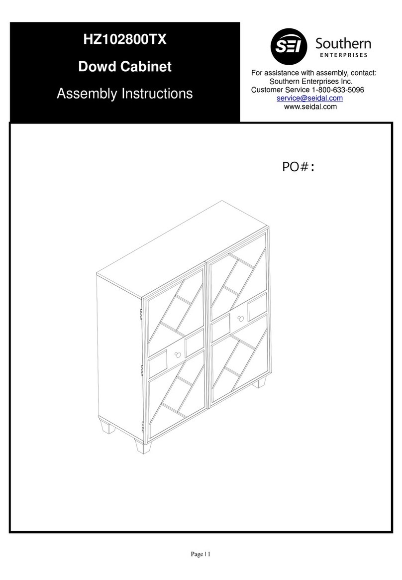 Southern Enterprises HZ102800TX Assembly instructions Southern Enterprises HZ102800TX Assembly instructions