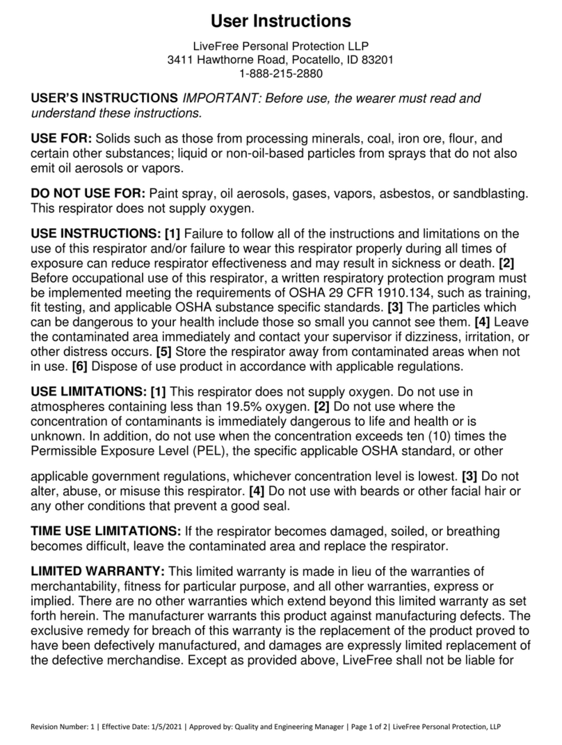LiveFree N95 User instructions