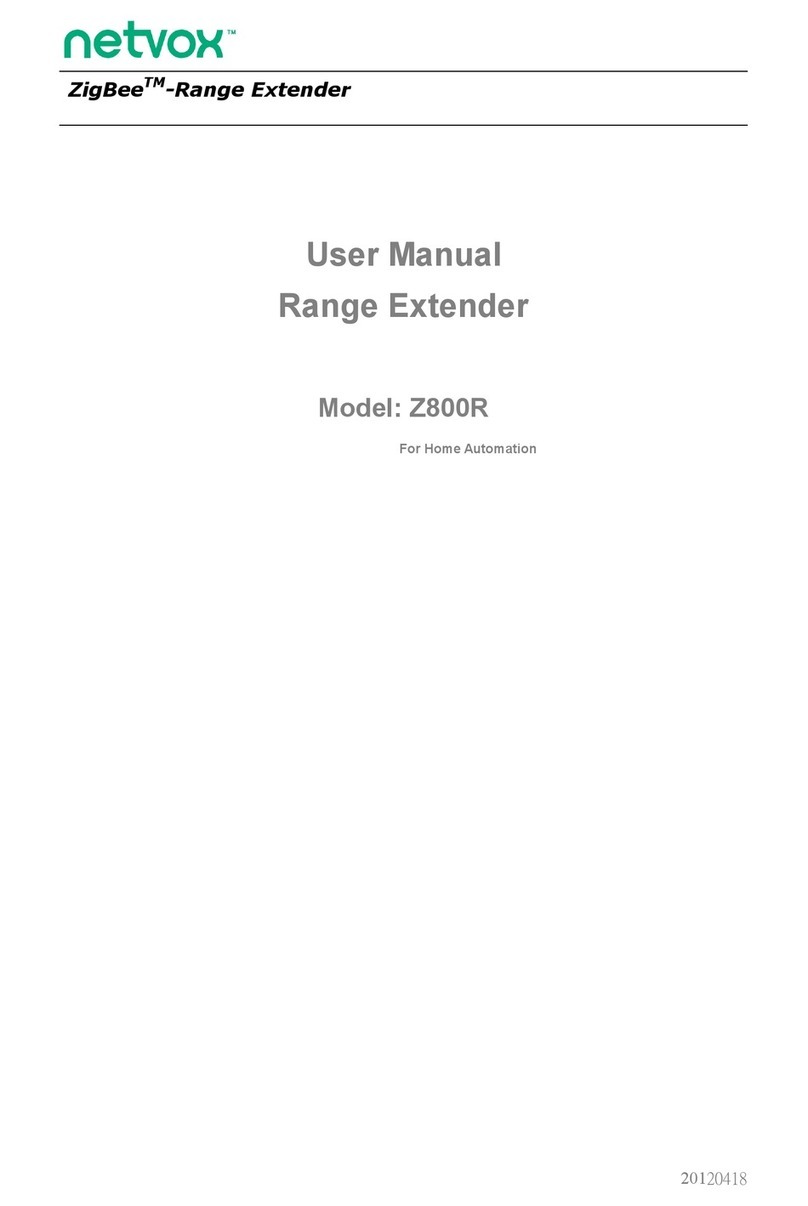 netvox ZigBee Z800R user manual