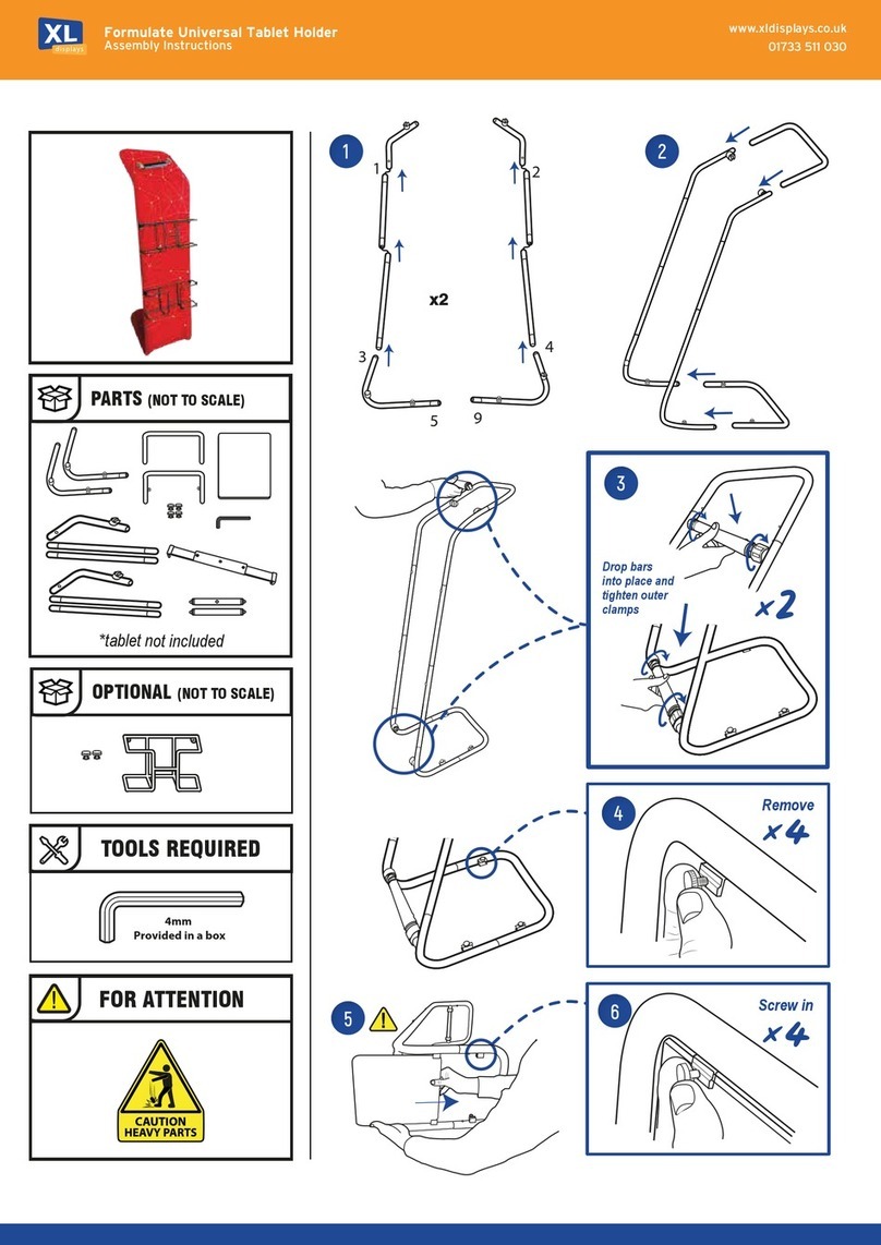 XL displays 01733 511 030 Assembly instructions