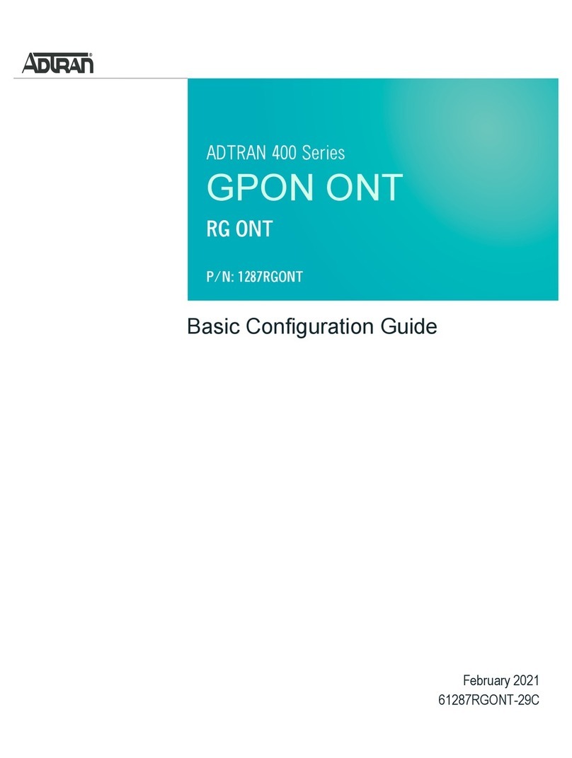 ADTRAN Type 400 User manual