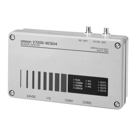 Omron V720S Series User manual
