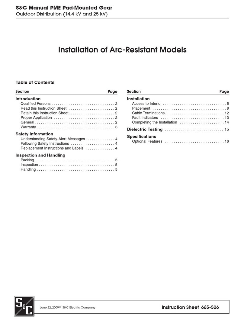 S&C PME Pad-Mounted Gear manual