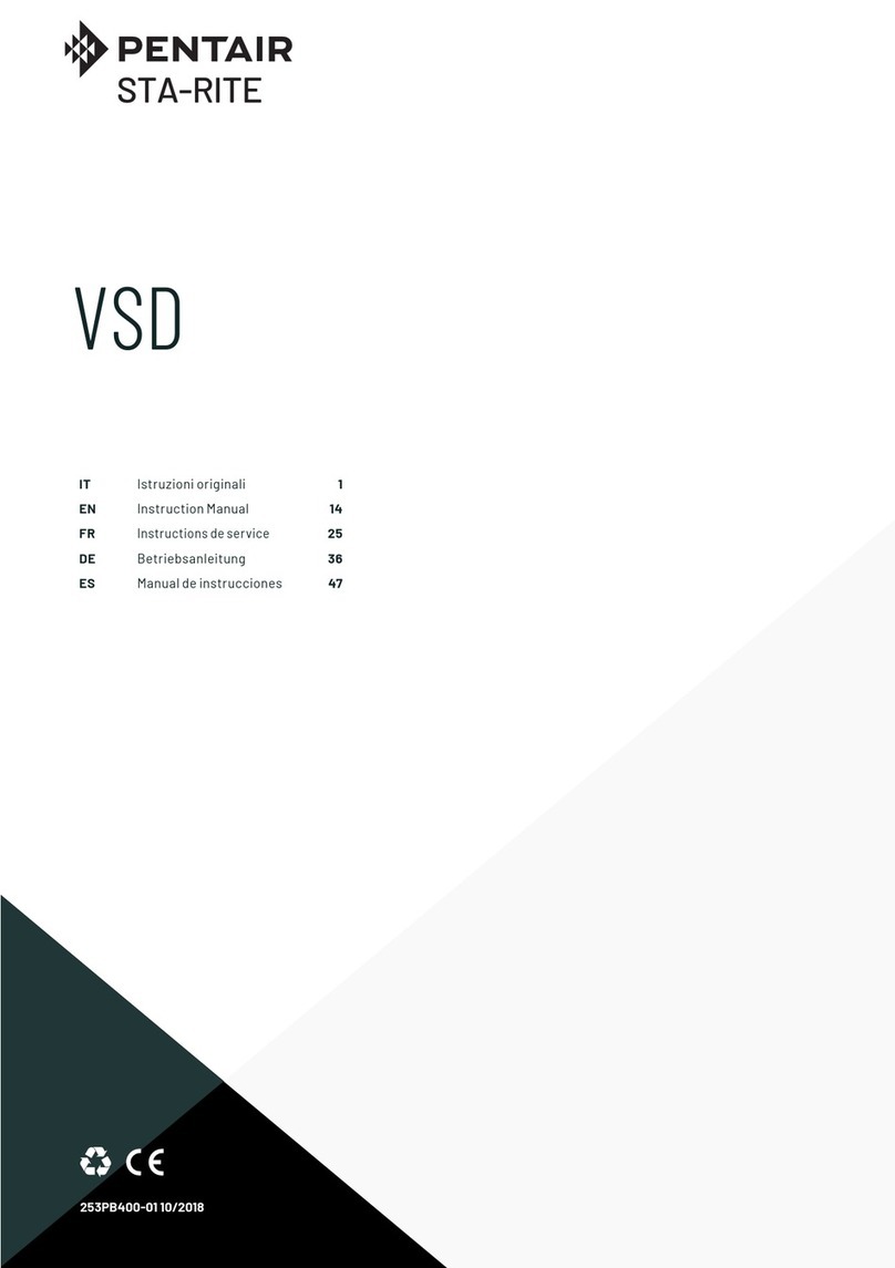 Pentair STA-RITE VSD instruction manual