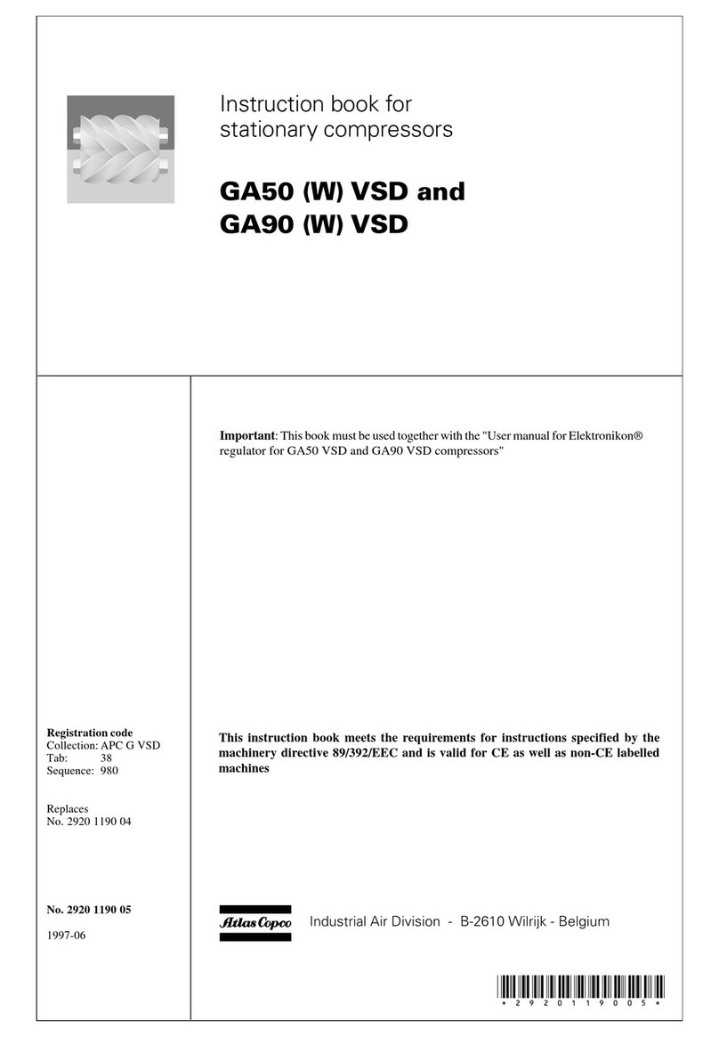 Atlas Copco GA50 (W) VSD Instruction book