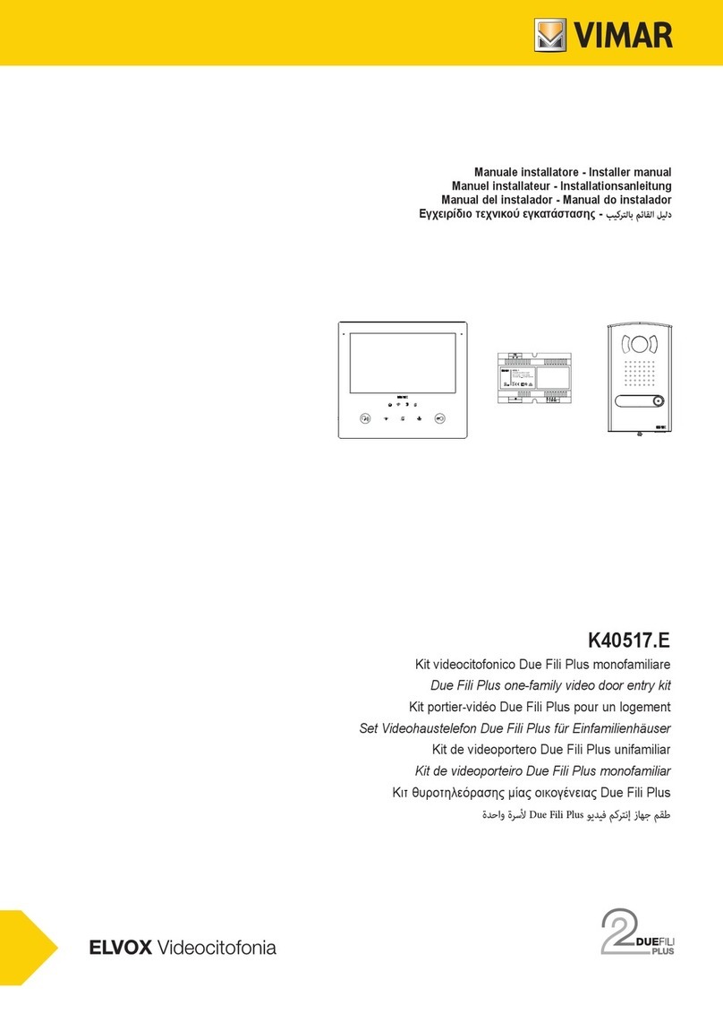 Vimar Elvox K40517.E User guide