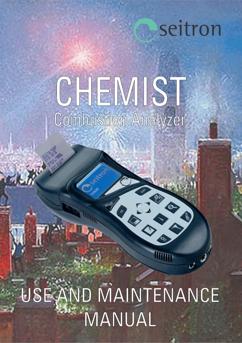 Seitron CHEMIST 200 Use and maintenance manual