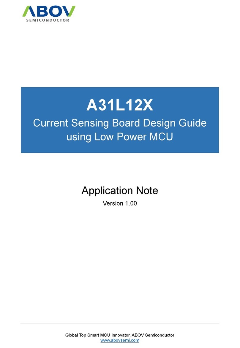 Abov A31L12X Installation and operating instructions