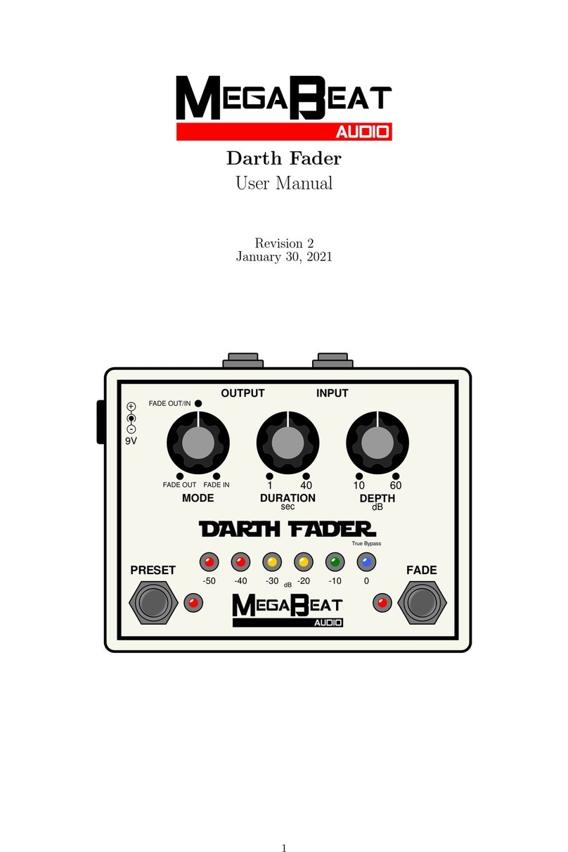MegaBeat Audio Darth Fader user manual