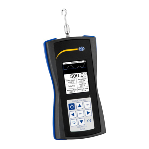 PCE Instruments PCE-DFG 500 Series User manual