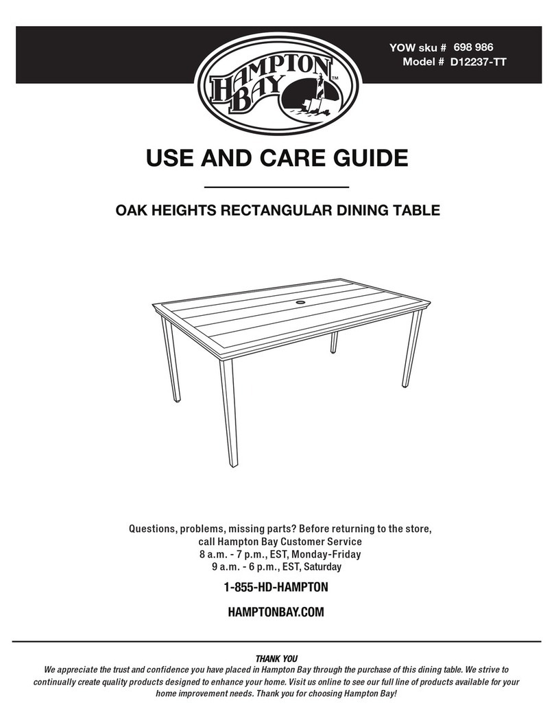 HAMPTON BAY D12237-TT Use and care guide HAMPTON BAY D12237-TT Use and care guide