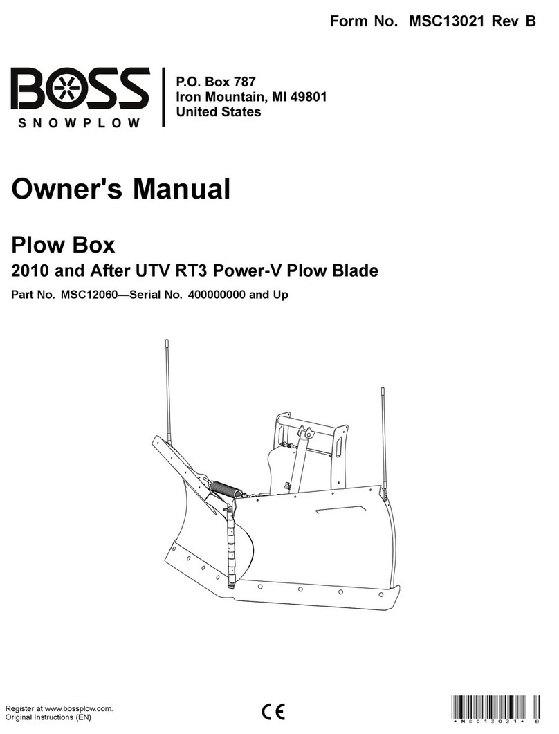 Boss Snowplow MSC12060 User manual
