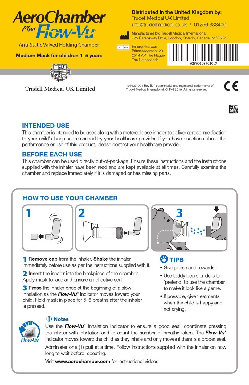 Trudell Medical International AeroChamber Plus Flow-Vu quick start guide