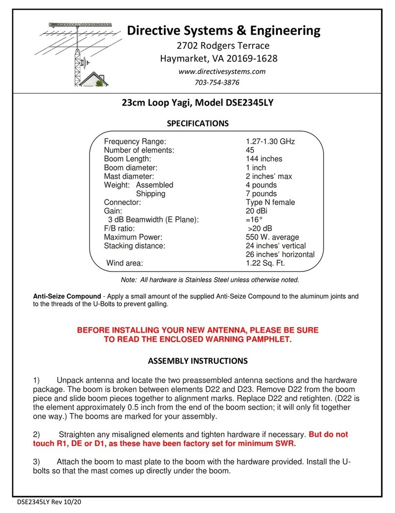 Directive Systems & Engineering DSE2345LY User manual Directive Systems & Engineering DSE2345LY User manual