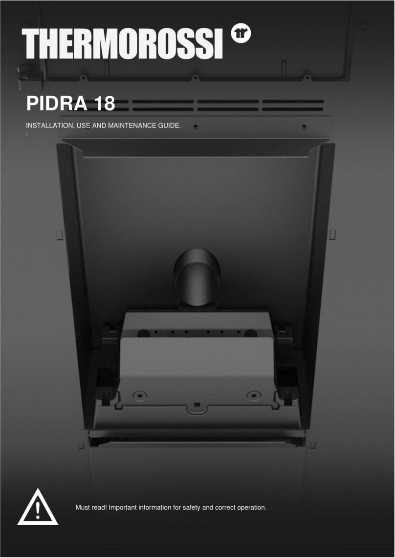 THERMOROSSI PIDRA 18 Installation and operating instructions