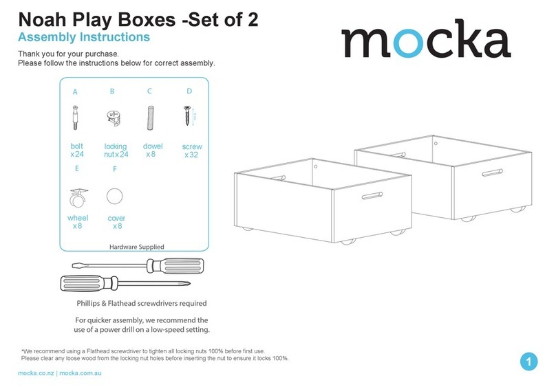 Mocka Noah Play Boxes-Set of 2 User manual