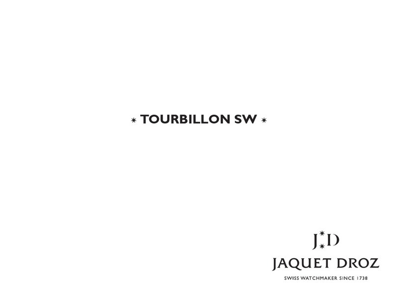Jaquet Droz TOURBILLON SW manual