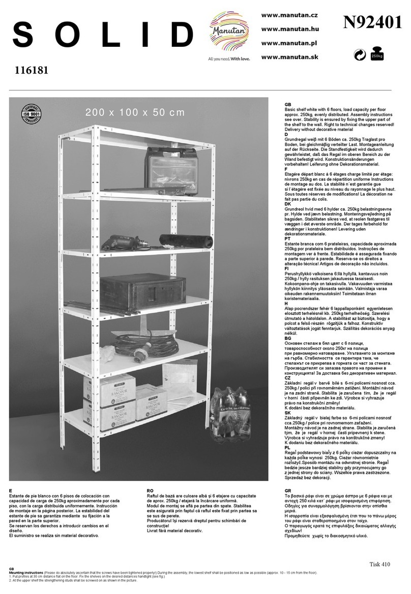 Manutan SOLID 116181 User manual