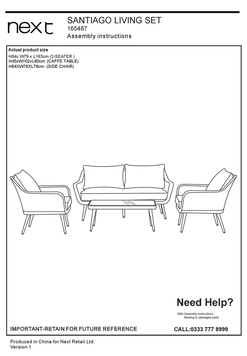 Next SANTIAGO 165487 User manual Next SANTIAGO 165487 User manual