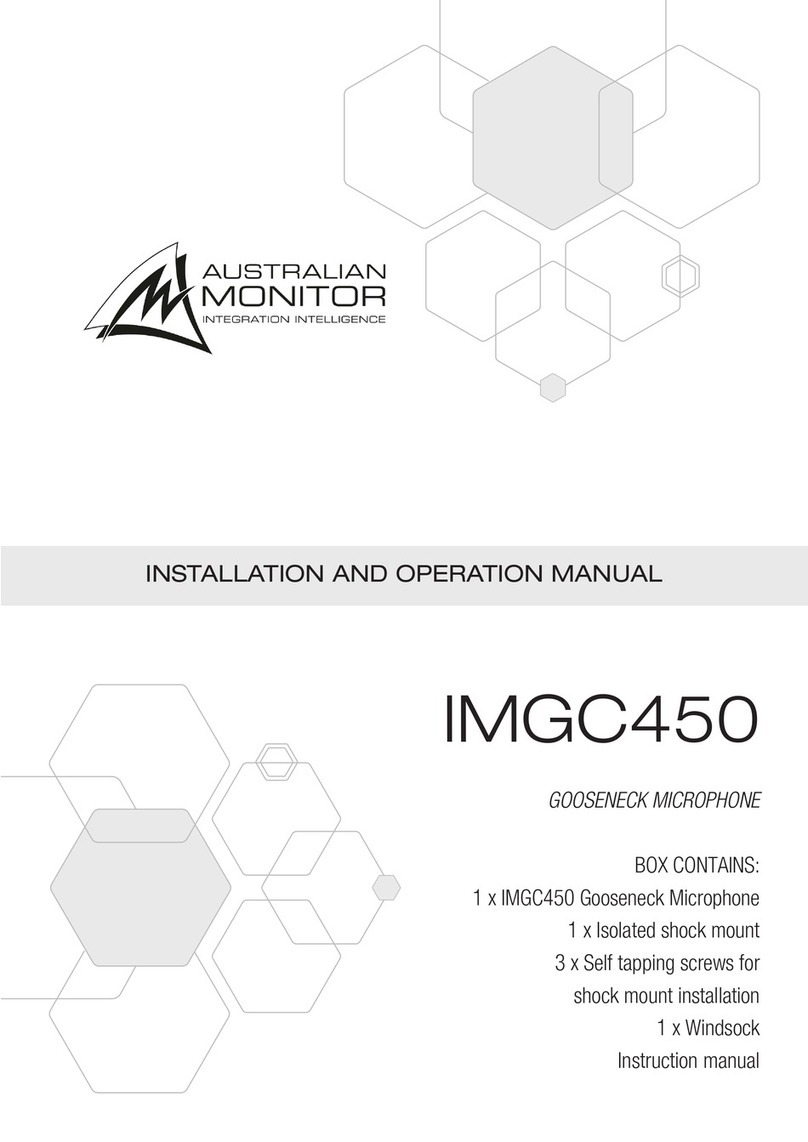 AUSTRALIAN MONITOR IMGC450 User manual AUSTRALIAN MONITOR IMGC450 User manual