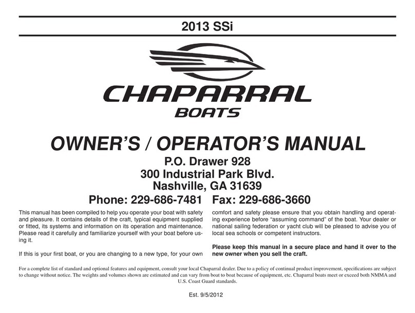 Chaparral SSi 2013 Owner's manual