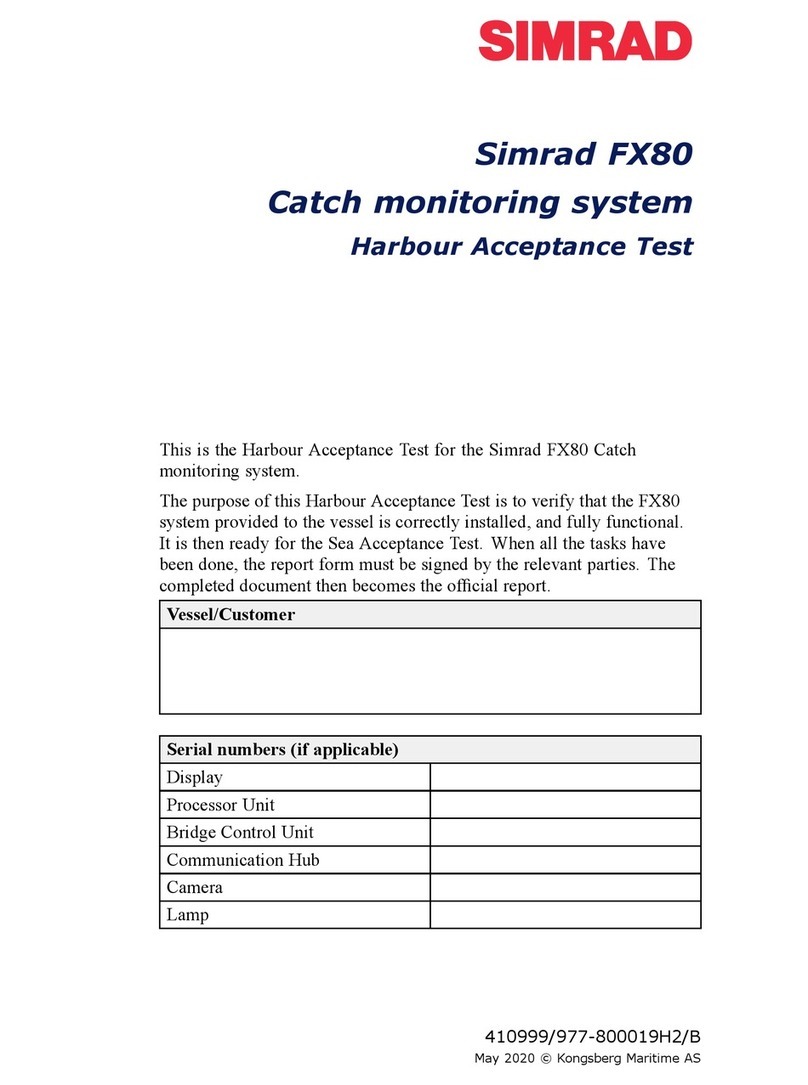 Simrad FX80 User manual