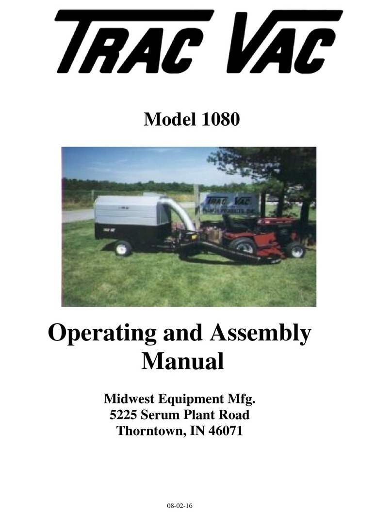 Trac Vac 1080 Operating and assembly manual Trac Vac 1080 Operating and assembly manual